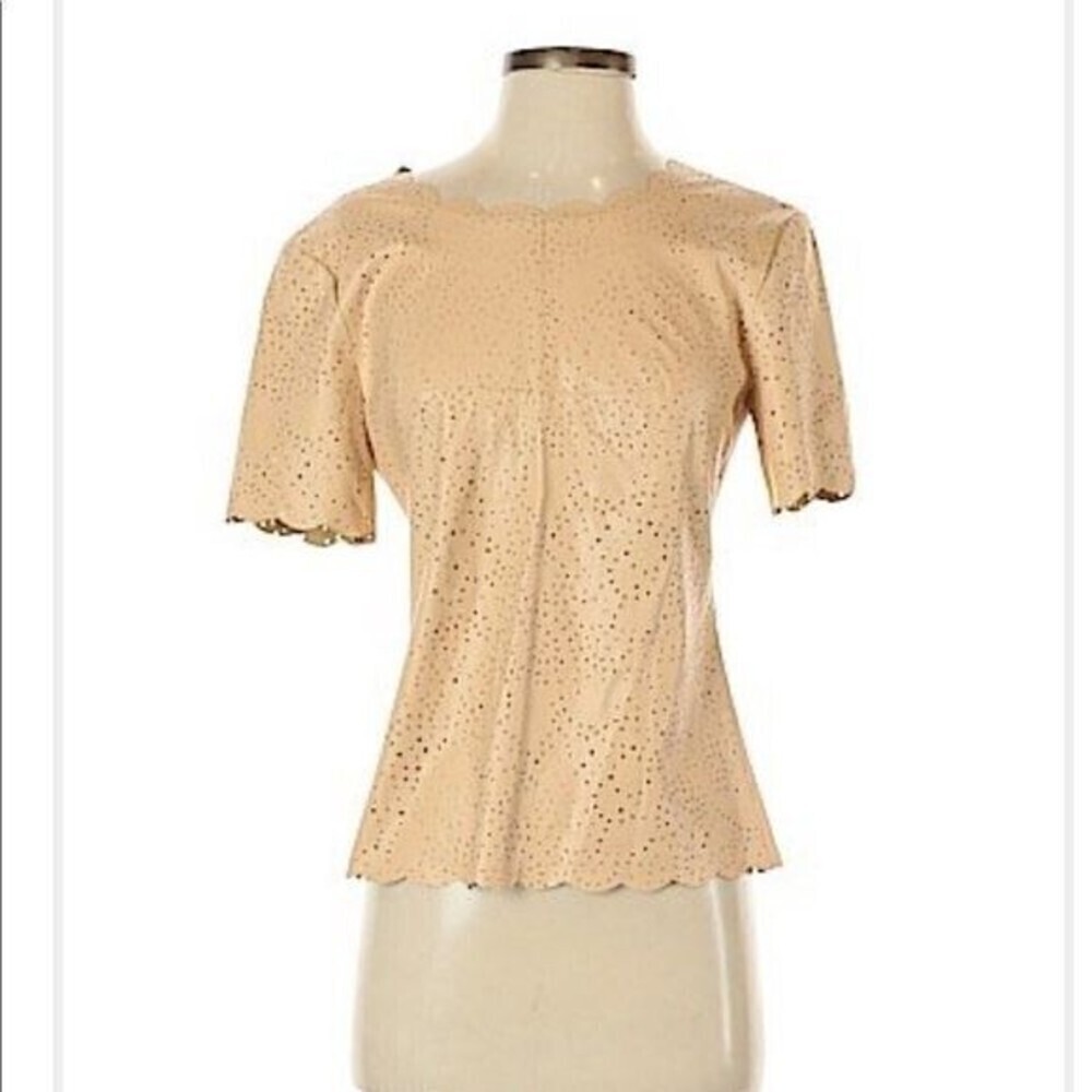 BCBGMAXAZRIA TALUM Blouse Faux Leather